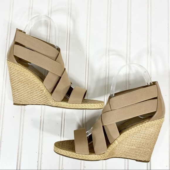 Andre Assous Tan Wedge Sandals - Picture 7 of 11